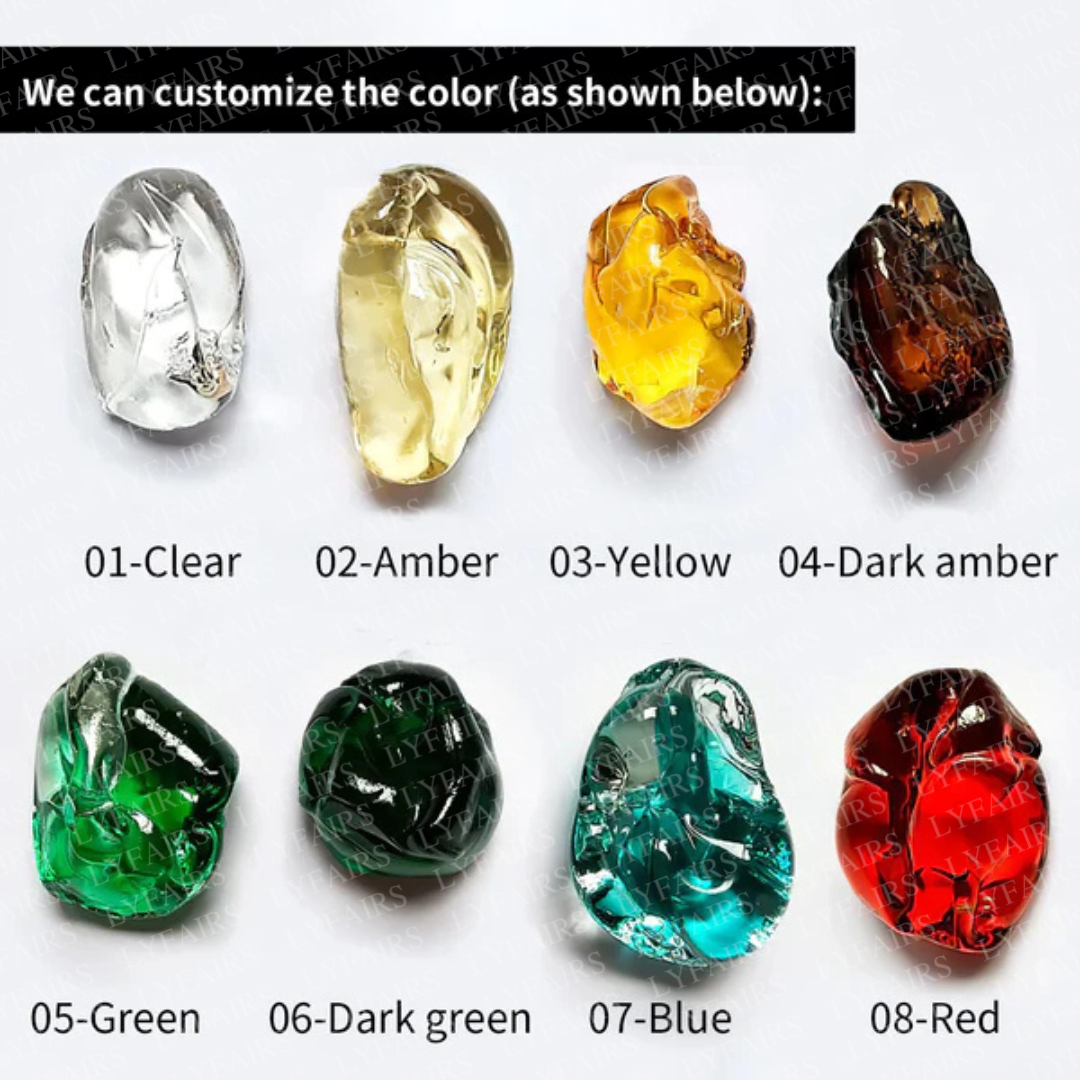 Modern Luxury Cascading Colorful Glass Stone Chandelier