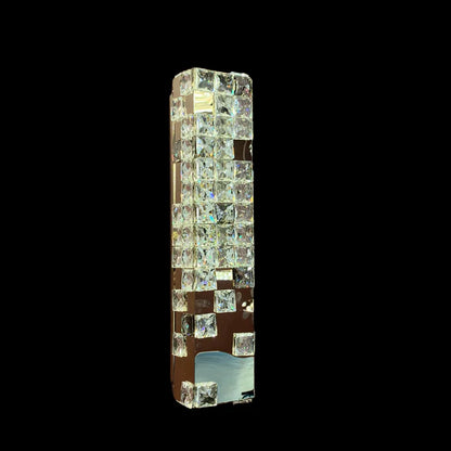 Modern Pixel Cube Crystal Wall Sconce