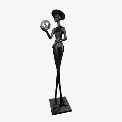 Elegant Lady Sculpture Floor Lamp