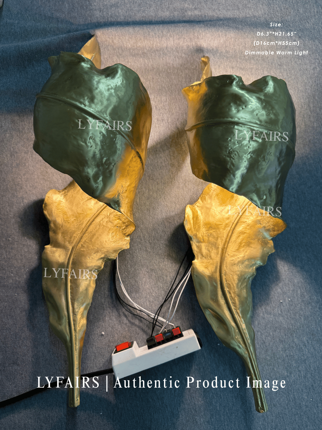 Luxury Sculptural Brass Forged Leaf Wall Light