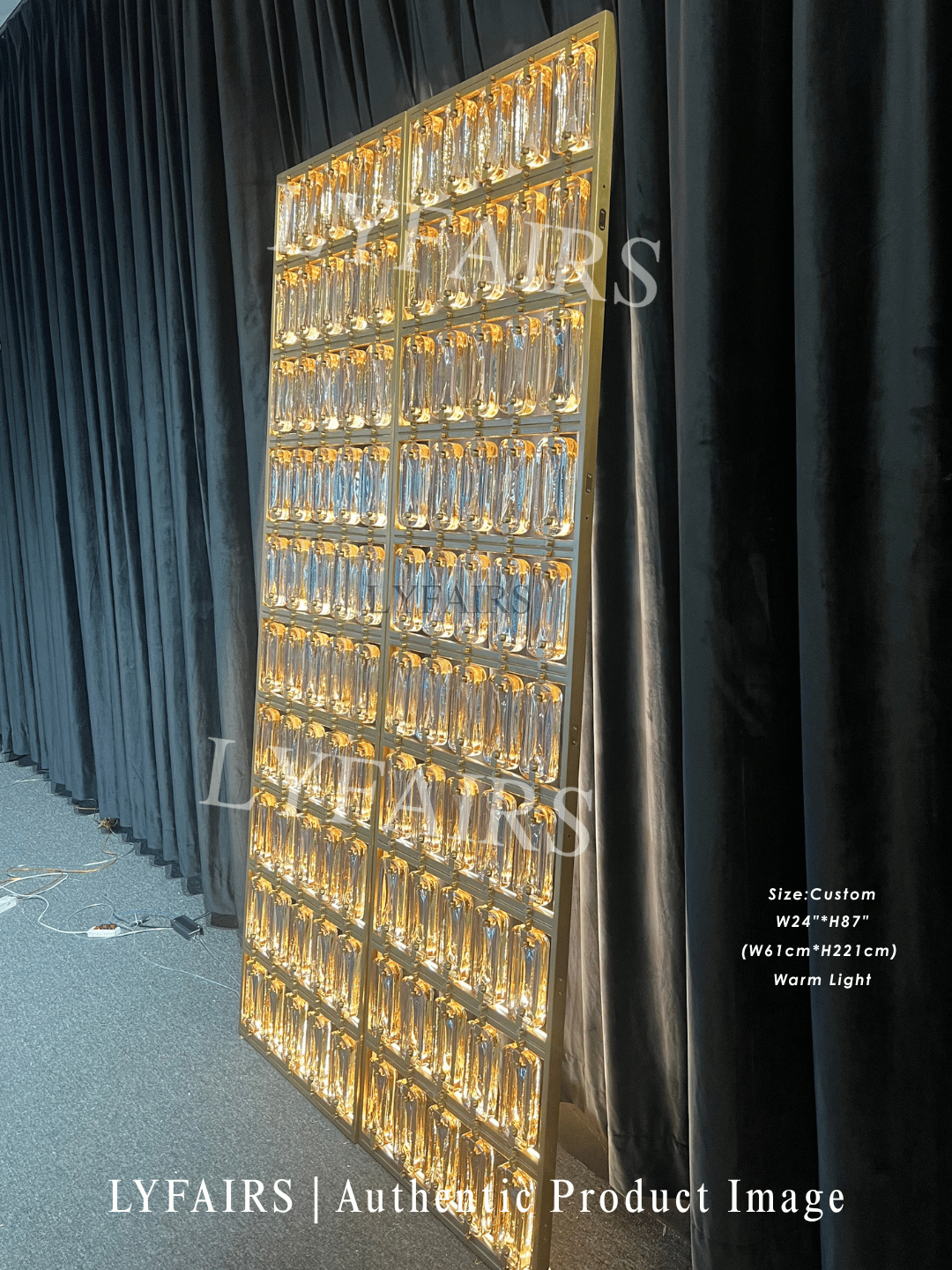 Contemporary Modular Glass Panel Decorative Screen