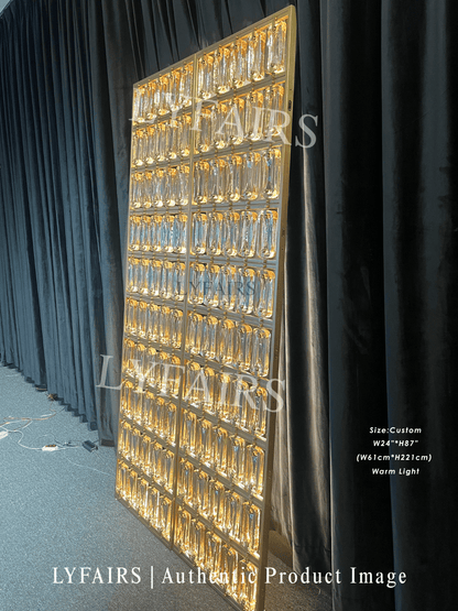 Contemporary Modular Glass Panel Decorative Screen