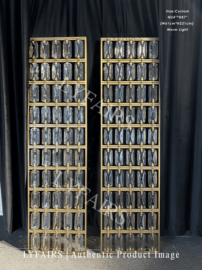 Contemporary Modular Glass Panel Decorative Screen