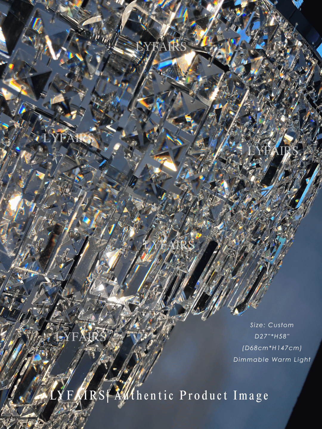 Modern Grand Spiral Tower Multi‑Tier Crystal Chandelier