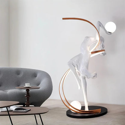 White Goddess Statue Floor Lamp