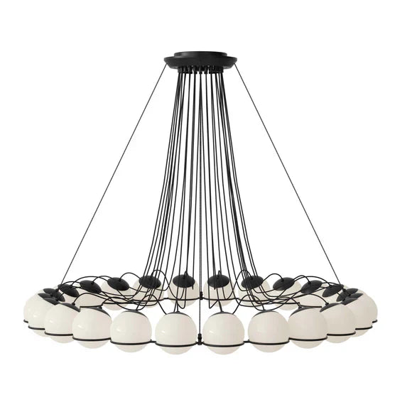 Lustre moderne en verre opale