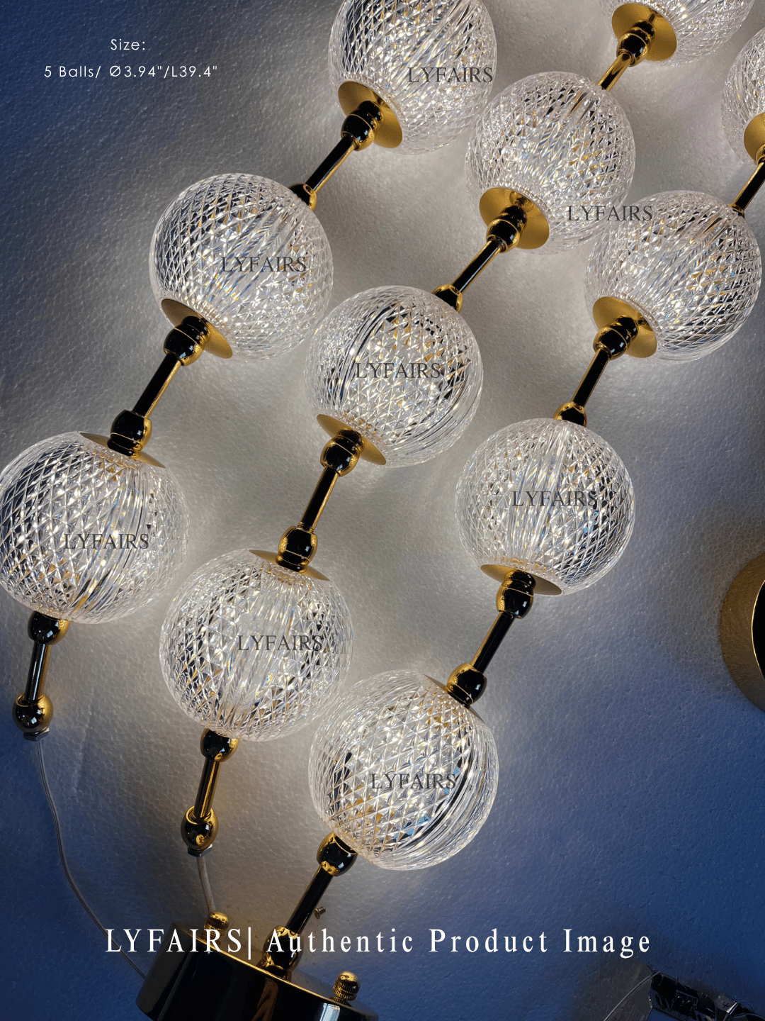 Lampadario moderno e creativo con collana di perle per soggiorno/scala/ingresso/ingresso