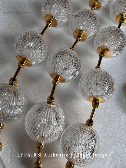 Lampadario moderno e creativo con collana di perle per soggiorno/scala/ingresso/ingresso