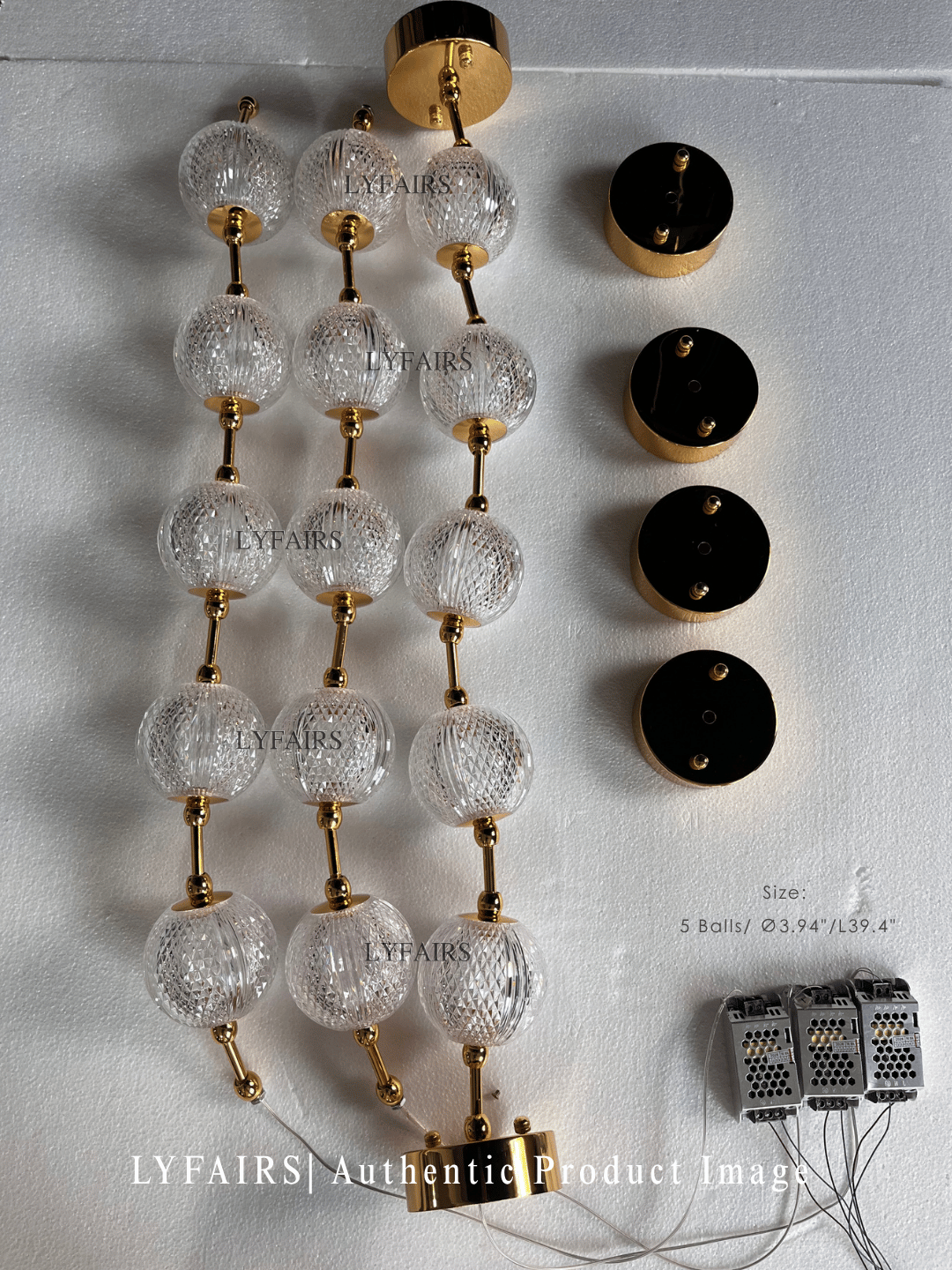 Lampadario moderno e creativo con collana di perle per soggiorno/scala/ingresso/ingresso