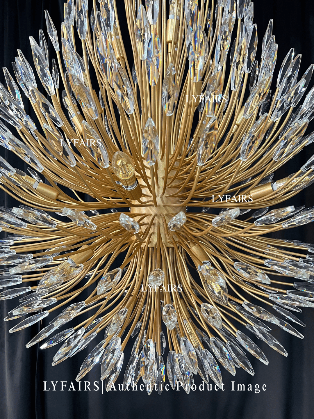 Lustre en cristal en forme de bouquet de fleurs, style art moderne, idéal pour un salon, une salle à manger ou un café.