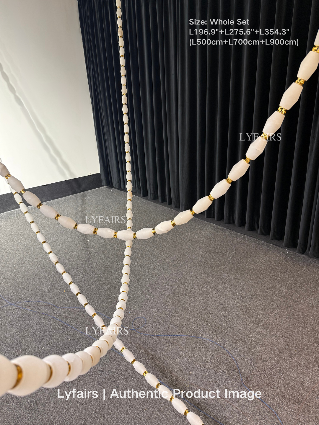 Modern Necklace Alabaster Cluster Chandelier