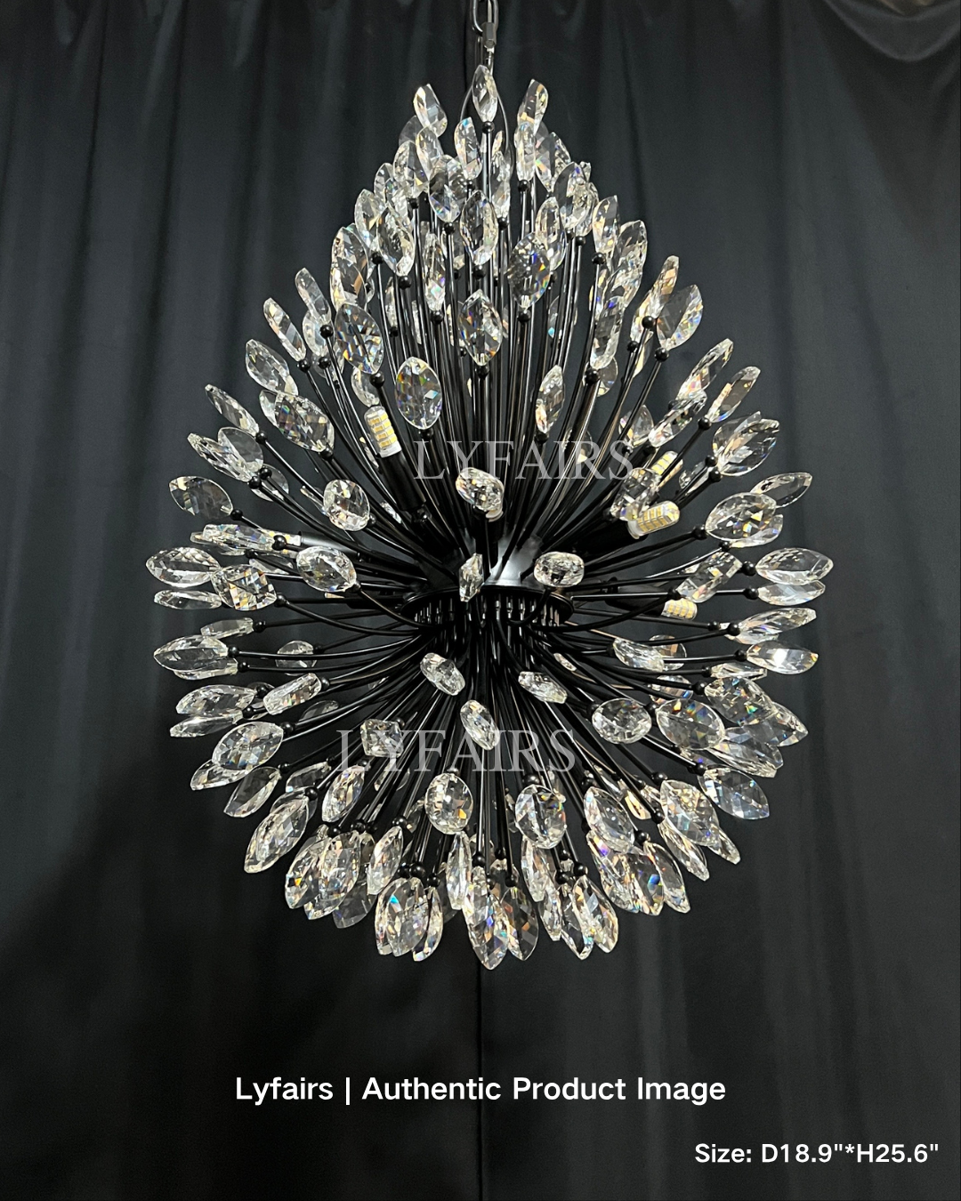 Lustre en cristal en forme de bouquet de fleurs, style art moderne, idéal pour un salon, une salle à manger ou un café.