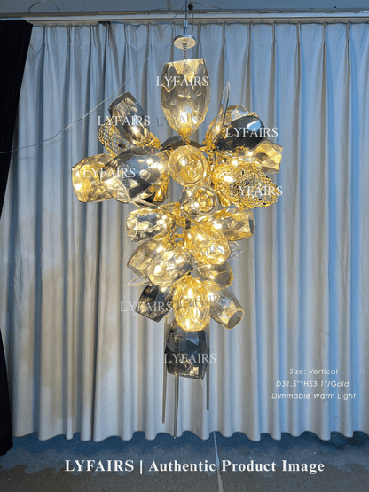 Lustre moderne en forme de verre à vin, luminaire de luxe italien pour salle à manger, salon, duplex, villa, restaurant