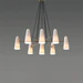 Modern Style Round Cone Glass Chandelier for Bedroom/Living Room/Dining Room