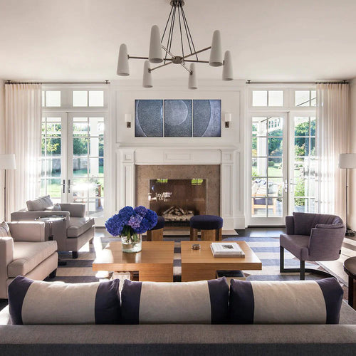 Modern Style Round Cone Glass Chandelier for Bedroom/Living Room/Dining Room