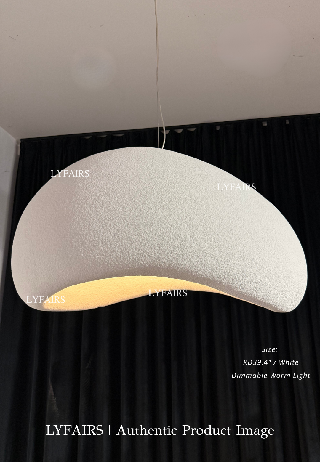 Nordic Minimalist Art Mushroom Cloud Pendant Light