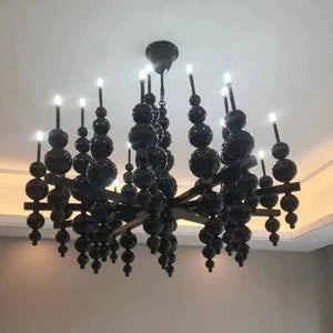 Minimalist Modern Creative Round/Linear Chandelier for Living/Dining Room