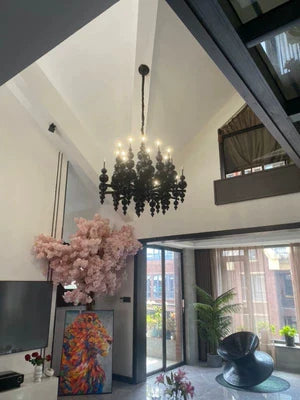 Minimalist Modern Creative Round/Linear Chandelier for Living/Dining Room