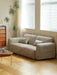 Scandinavian Medieval Style Simple 3/4 Seater Chenille Straight Sofa