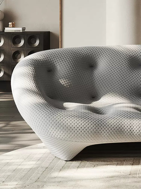 3/4 Seater Seashell Shaped Sofa with 3D Textile Material