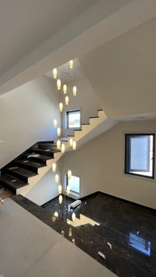 2023 New Arrival Elegant White Tulip Flower Chandelier For Foyer/ Staircase