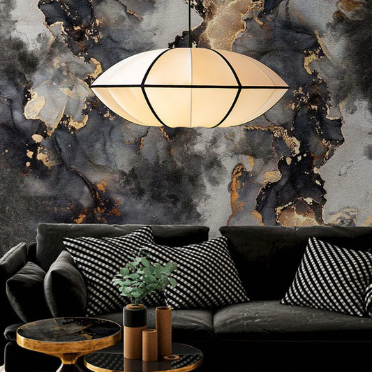 Modern UFO White Lampshade Chandelier