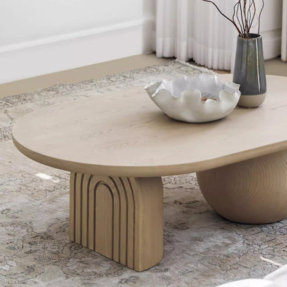Table basse de style crème nordique