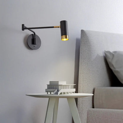 Adjustable Modern Simple One Light Wall Sconce For Bedroom Or Study Room