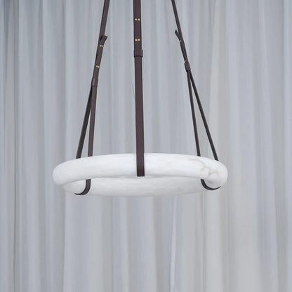 Modern Round Alabaster Chandelier for Living Room/Bedroom