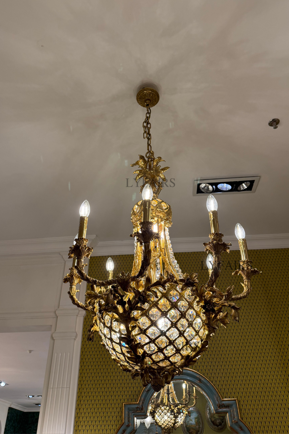 LYFAIRS x FH&Home Baroque Pineapple-inspired Crystal Chandelier