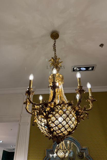 LYFAIRS x FH&Home Baroque Pineapple-inspired Crystal Chandelier