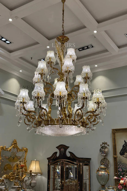 LYFAIRS x FH&Home Tree-inspired Cascade Crystal Chandelier