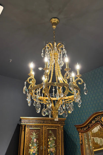 LYFAIRS x FH&Home Baroque Style Crystal Chandelier for Palace