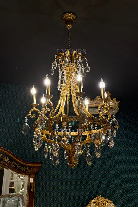 LYFAIRS x FH&Home Baroque Style Crystal Chandelier for Palace