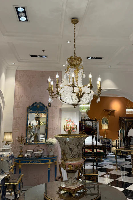 LYFAIRS x FH&Home Baroque Empire Crown Chandelier