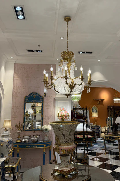 LYFAIRS x FH&Home Baroque Empire Crown Chandelier