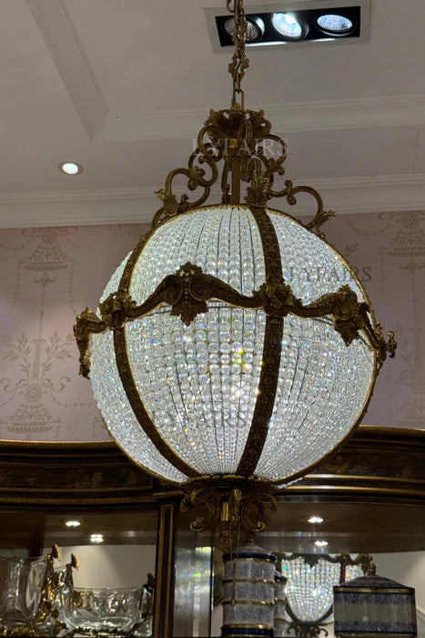 LYFAIRS x FH&Home Baroque Crystal Globe Chandelier