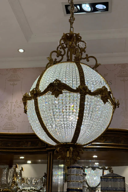 LYFAIRS x FH&Home Baroque Crystal Globe Chandelier