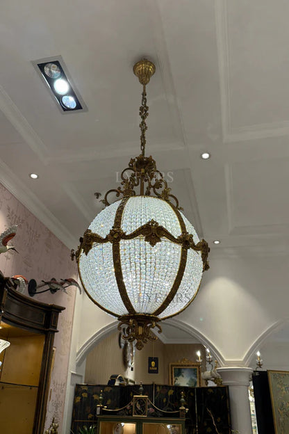LYFAIRS x FH&Home Baroque Crystal Globe Chandelier