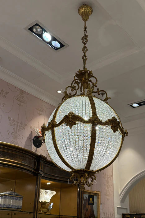 LYFAIRS x FH&Home Baroque Crystal Globe Chandelier