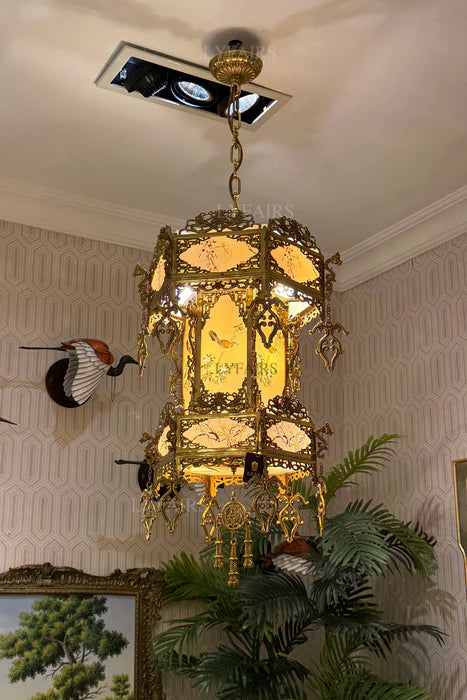 LYFAIRS x FH&Home Baroque Brass Latern Pendant
