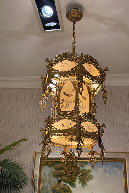 LYFAIRS x FH&Home Baroque Brass Latern Pendant