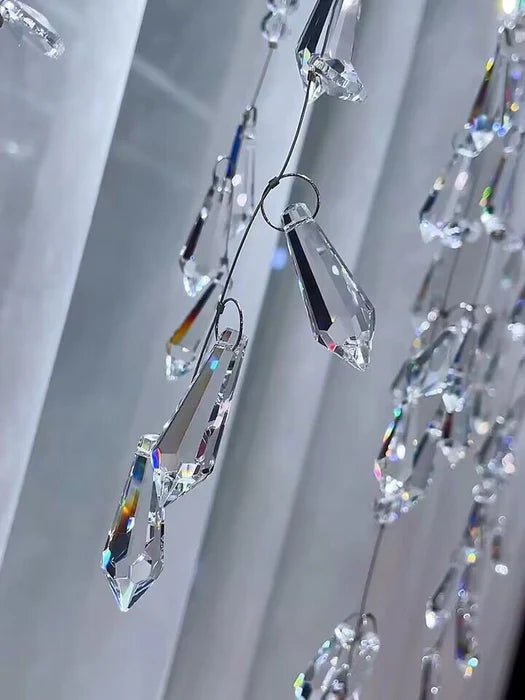 Modern Creative Waterfall Tassel Crystal Chandelier for Dining Room/Kitchen Island