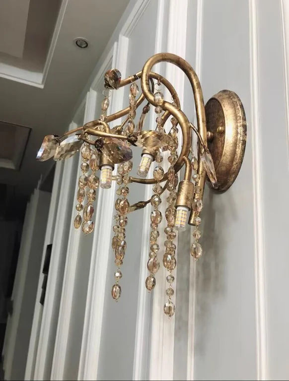 Light Luxury Vintage Wall Light for Living Room/Dining Room