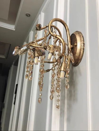 Light Luxury Vintage Wall Light for Living Room/Dining Room