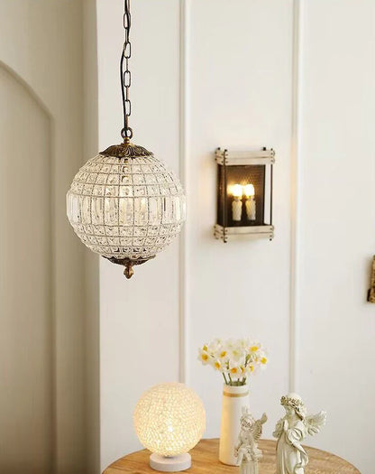 Designer Model Vintage Elegant Sphere Crystal Chandelier for Living Room/Foyer/ Hallway