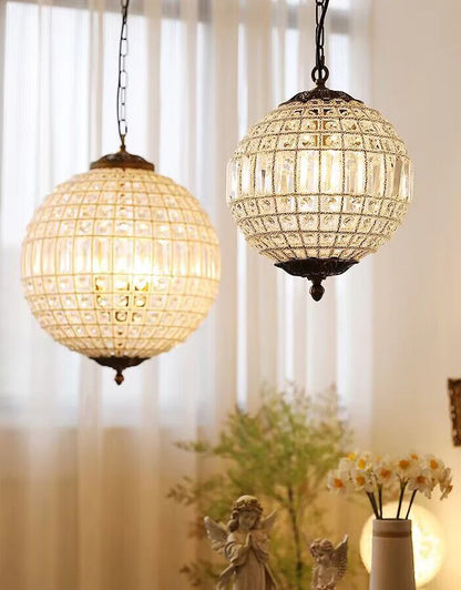 Designer Model Vintage Elegant Sphere Crystal Chandelier for Living Room/Foyer/ Hallway