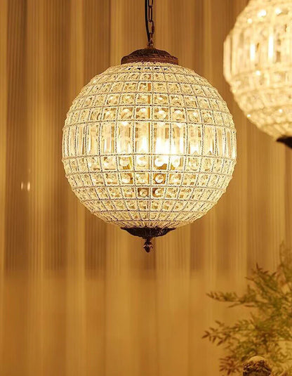Designer Model Vintage Elegant Sphere Crystal Chandelier for Living Room/Foyer/ Hallway