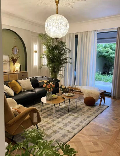 Designer Model Vintage Elegant Sphere Crystal Chandelier for Living Room/Foyer/ Hallway