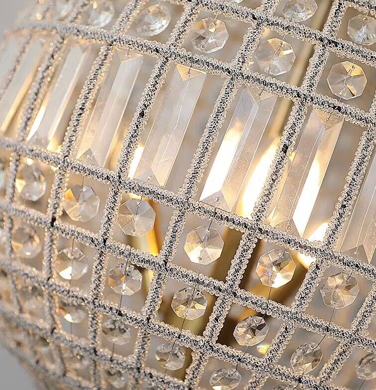 Designer Model Vintage Elegant Sphere Crystal Chandelier for Living Room/Foyer/ Hallway